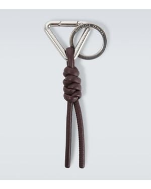 Bottega Veneta Leather Keychain - White