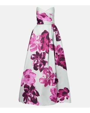 Monique Lhuillier Abito Lungo - Rosa
