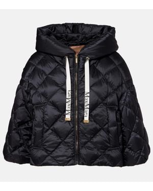 Max Mara Sisoft Quilted Cropped Down Jacket - Black