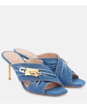 Balmain Heeled Sandals - Blue