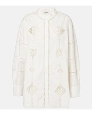 Isabel Marant Bluse Soeline Aus Baumwollpopeline - Weiß