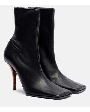 Alaïa Botines De Piel - Negro