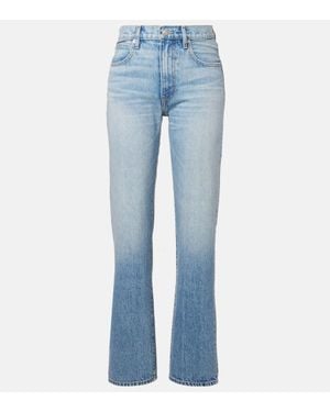 SLVRLAKE Denim High-Rise Straight Jeans Kendra - Blau