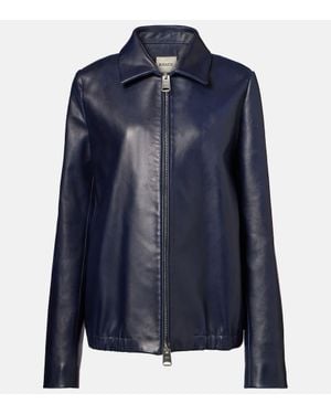 KHAITE Lederjacke Jackson - Blau