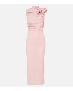 Magda Butrym Midikleid Aus Einem Seidengemisch - Pink