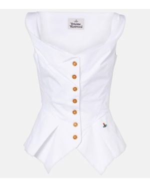 ジャケット VIVIENNE WESTWOOD Black Cotton Monday Vest Vivienne Westwood Black Cotton Monday Vest | Lyst