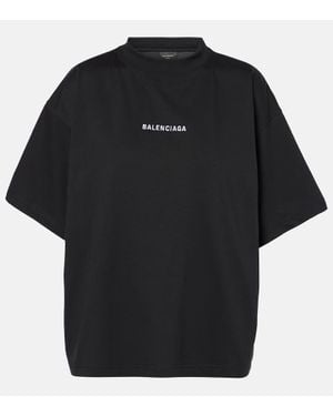 Balenciaga Painted Vintage Oversize T-Shirt in Black | Lyst