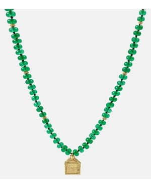 Ileana Makri 18Kt Beaded Jade Necklace - Metallic