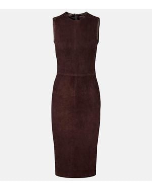 Stouls Minikleid Eva Aus Veloursleder - Lila