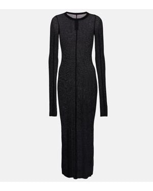Rick Owens Knitted Midi Dress - Black