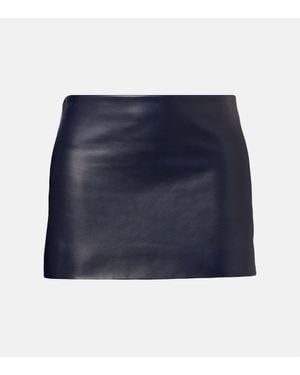 KHAITE Minirock Jett Aus Leder - Blau