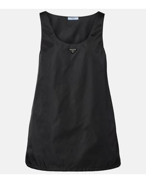 Prada Robe En Re-Nylon - Noir