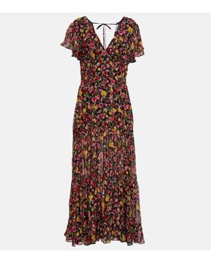 RIXO London Abito Lungo Delicia - Multicolore