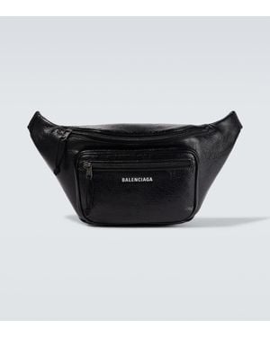 Balenciaga Guerteltasche Explorer Aus Leder - Schwarz