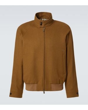 Burberry Cashmere Harrington Jacket - Brown