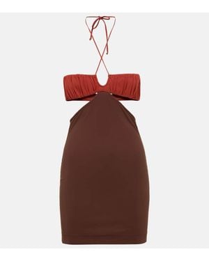 Nensi Dojaka Cutout Minidress - Red