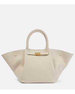 DeMellier London Midi New York Leather Tote Bag - White