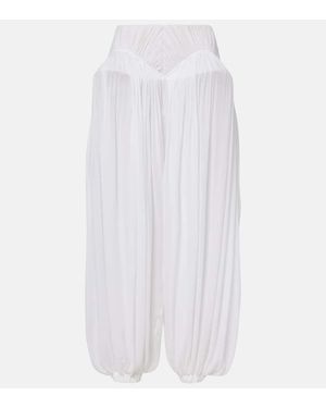 Alaïa Wide-Leg Pants - White