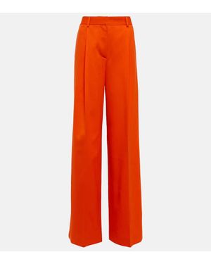 Altuzarra Dale High-Rise Wool Pants - Orange