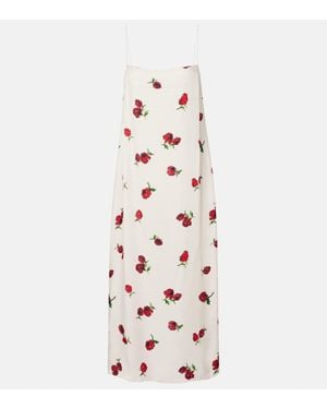 KHAITE Robe Sicily Imprimee - Rose