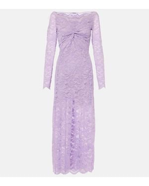 Rabanne Lace Gown - Purple