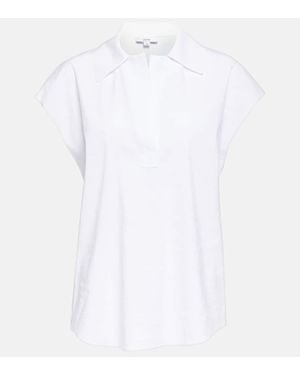 Vince Linen-Blend Top - White