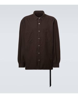 Rick Owens Drkshdw Hemd Jumbo Aus Baumwolle - Braun