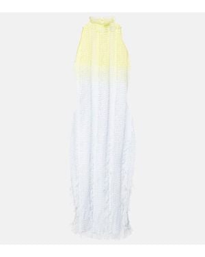 Roberta Einer Angel Ombre Knitted Midi Dress - White
