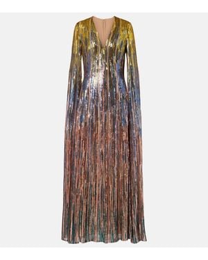 Elie Saab Sequined Gown - Brown