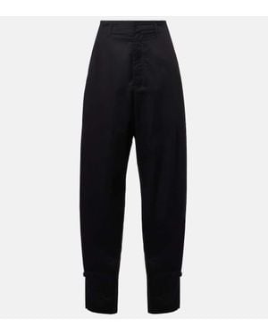 Lemaire Pantaloni Barrel - Blu