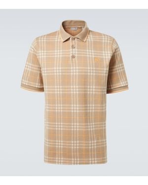 Burberry Polohemd Aus Baumwolle - Natur