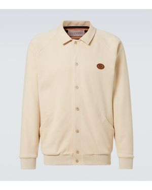 Valentino Cardigan En Coton Melange - Neutre