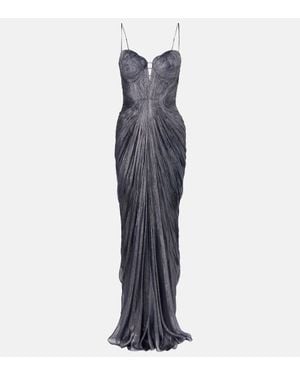 Maria Lucia Hohan Robe Cecilia Aus Seidentuell - Blau