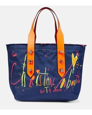 Christian Louboutin Kleine Tote Bag Frangibus - Blau