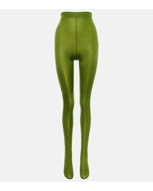Alex Perry Verzierte Strumpfhose Aus Jersey - Grün