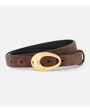 KHAITE Olivia Leather Belt - Brown