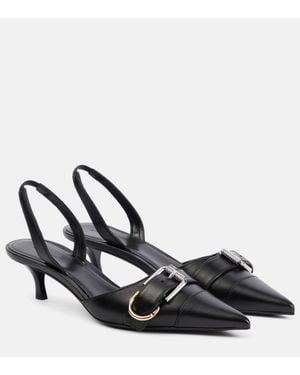 Givenchy Voyou Slingback Heels 45 - Black