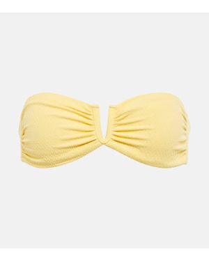 Melissa Odabash Alba Bandeau Bikini Top - Yellow