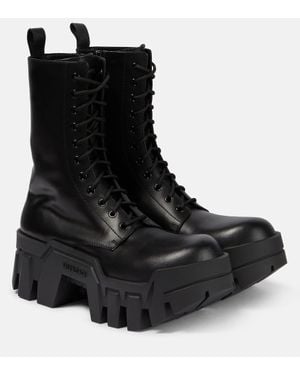 Balenciaga Botines Bulldozer con cordones - Negro