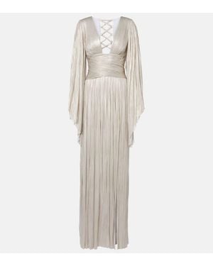 Maria Lucia Hohan Draped Silk Gown - Natural