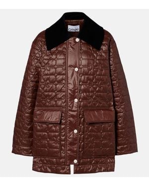 Ganni Steppjacke - Braun