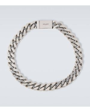 Saint Laurent Chain Necklace - Metallic