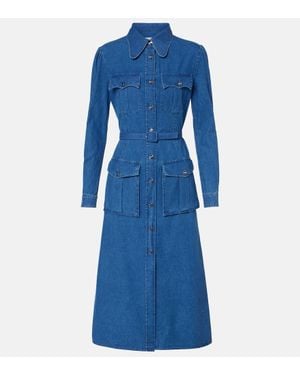 Valentino Denim Shirtdress - Blue