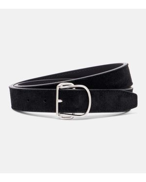 TOTEME Swirl Suede Belt - Black