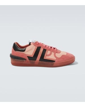 Lanvin Sneakers Clay Con Suede - Rosso