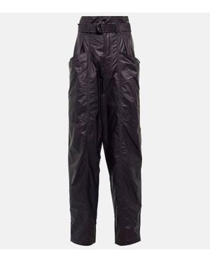 Isabel Marant Eklaliga High-rise Ripstop Trousers - Blue