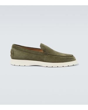 Tod's Slip-Ons Aus Veloursleder - Grün