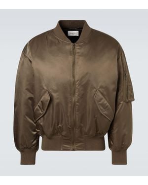 Saint Laurent Twill Bomber Jacket - Green