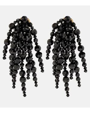 Simone Rocha Pendientes Cascading Chandelier - Negro