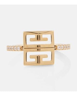 Givenchy Bague 4G A Cristaux Swarovski - Métallisé